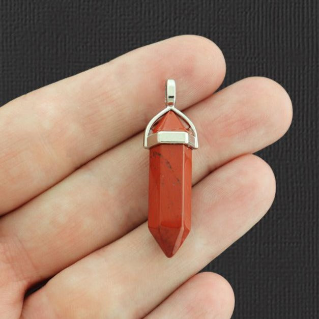 Natural Gemstone Crystal Point Pendant 3D - Choose from 19 Gemstones!
