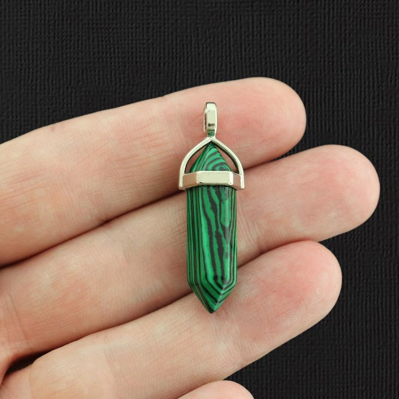 Natural Gemstone Crystal Point Pendant 3D - Choose from 19 Gemstones!