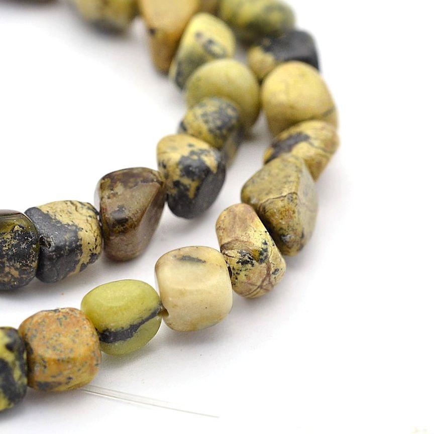 Nugget Natural Gemstone Beads - 6mm - 1 Strand 58 Beads - Choose Your Gemstone!