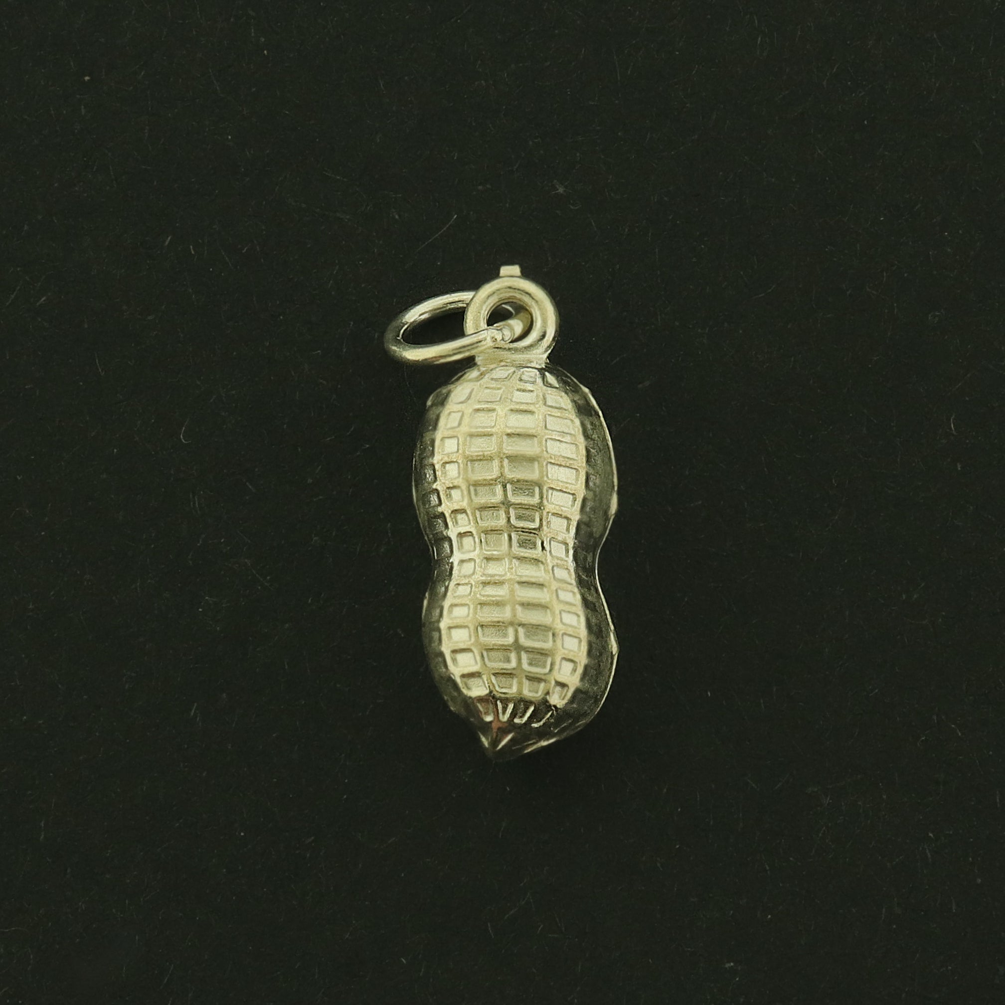 Peanut Sterling Silver Charm - Food Pendant - ST128