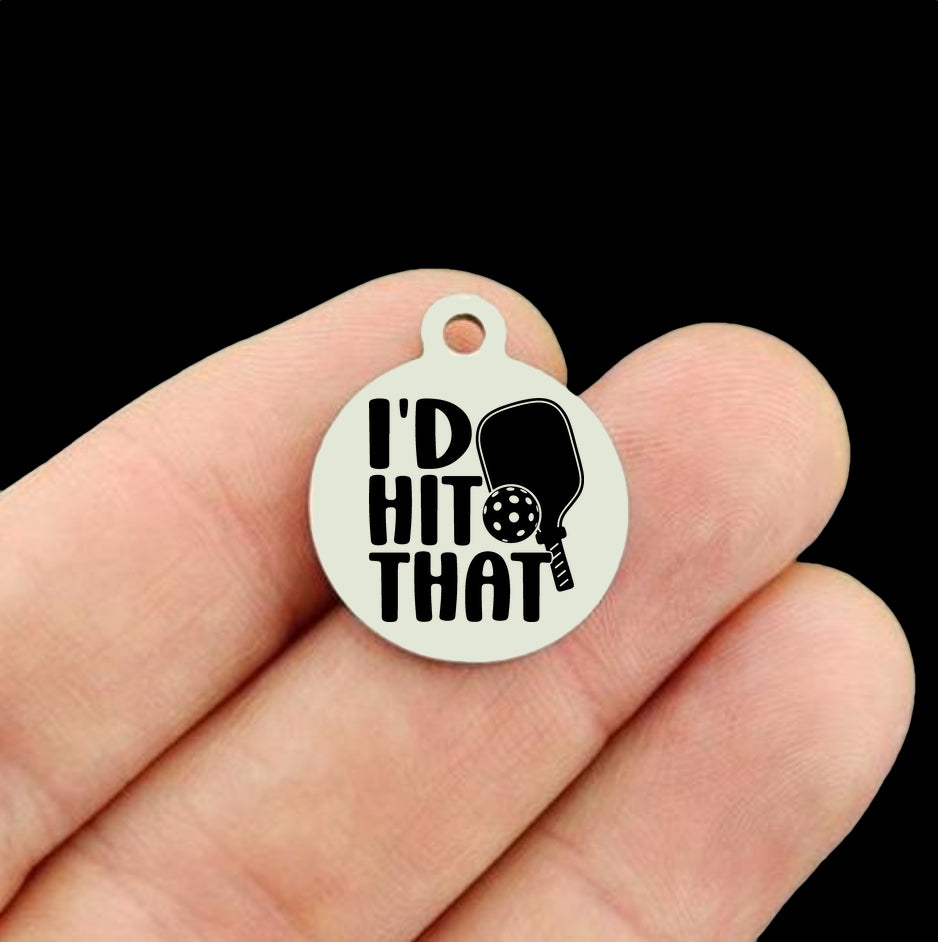 Pickleball Stainless Steel Charms - BFS001-8598