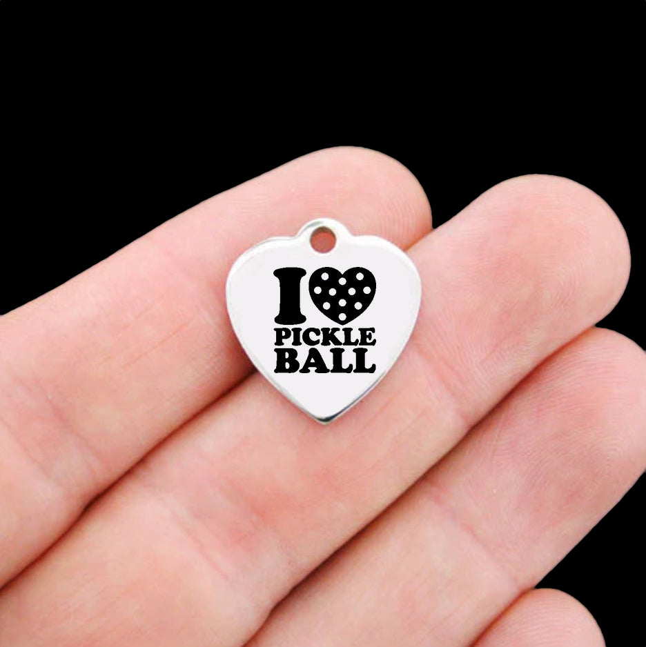 Pickleball Stainless Steel Charms - BFS011-8592