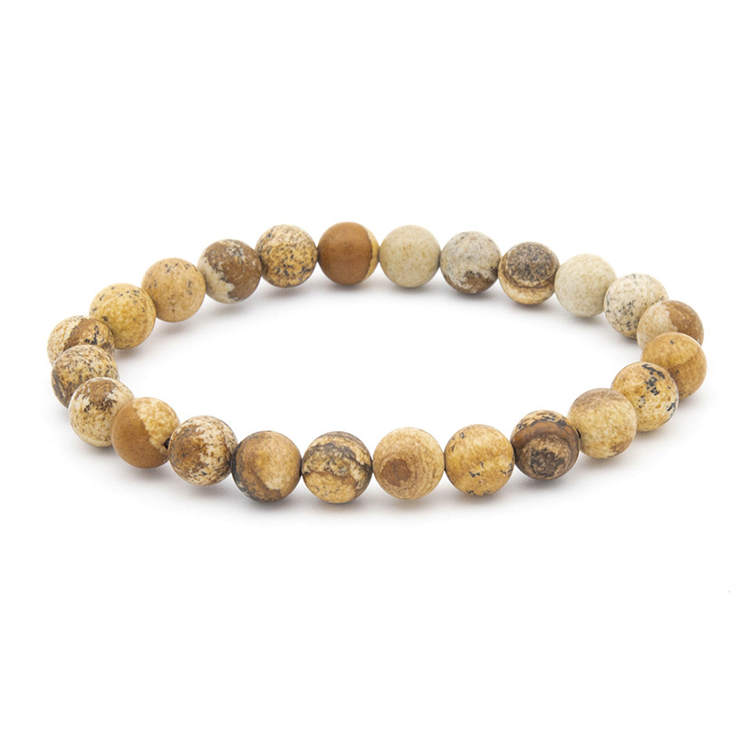 Polished Gemstone Beaded Bracelets - 8mm - Elastic - Choose from 17 Gemstones!