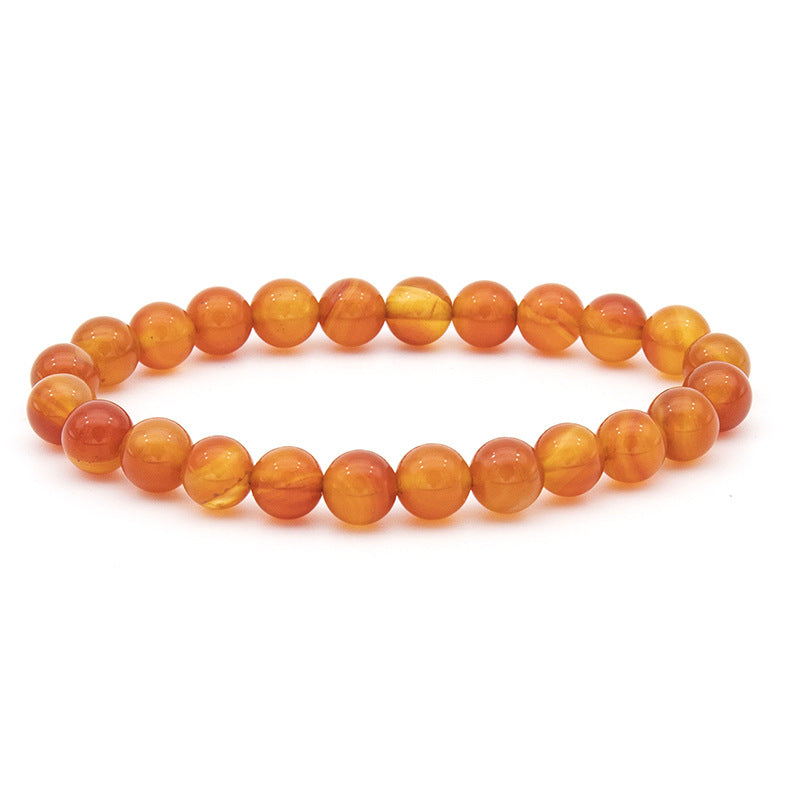 Polished Gemstone Beaded Bracelets - 8mm - Elastic - Choose from 17 Gemstones!