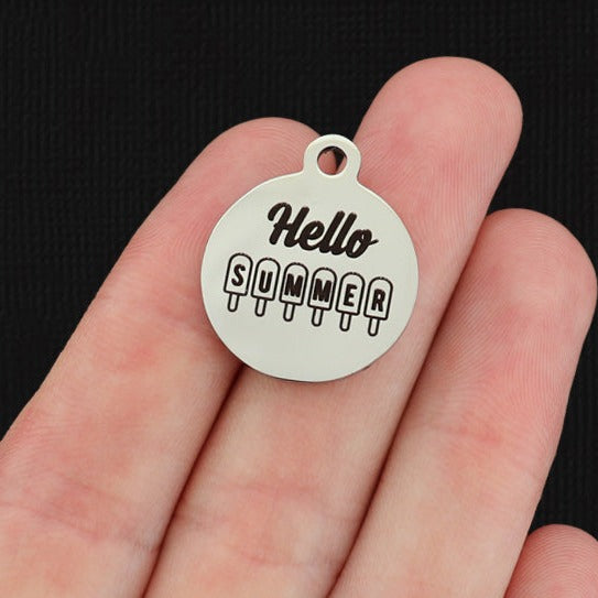 Hello Summer Stainless Steel Charms - BFS001-8139