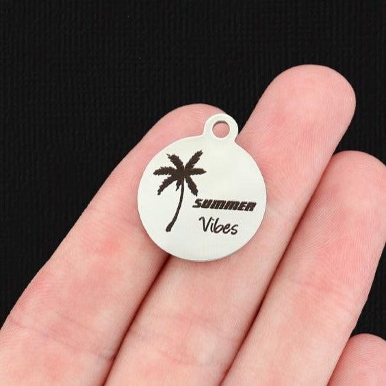 Summer Vibes Stainless Steel Charms - BFS001-8142