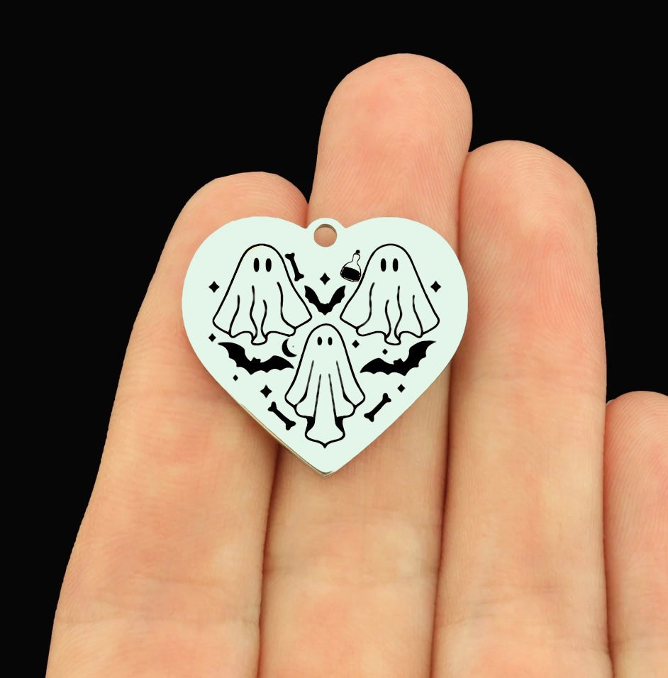 Breloques rondes infirmière en acier inoxydable de 25 mm - Tous les anges n'ont pas d'ailes, certains ont des stéthoscopes - BFS009-6544