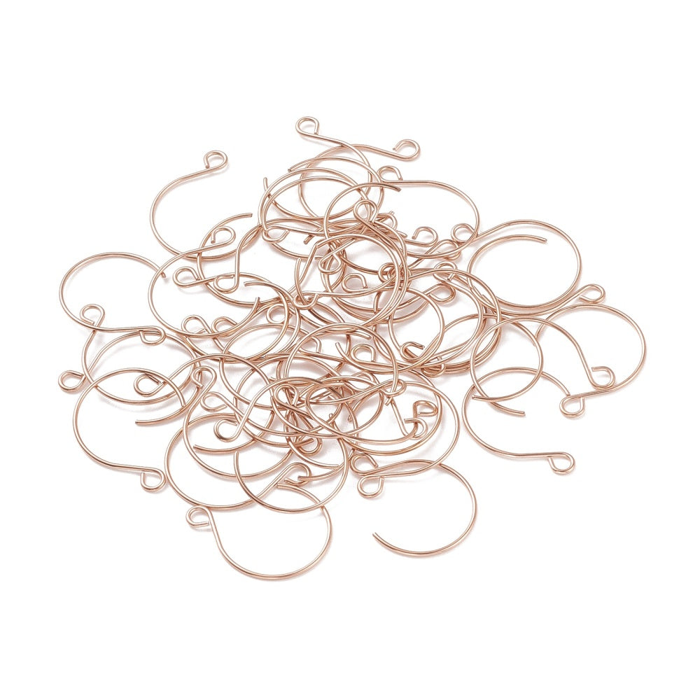 4 Stainless Steel Round Marquise Earring Hooks - Choose Your Tone!