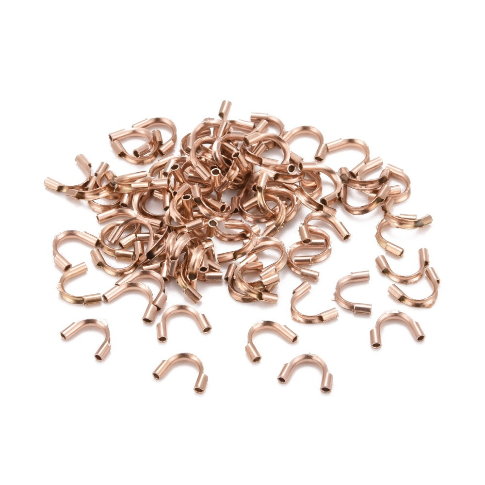100 protecteurs de fil en laiton doré 4,5 mm Wire Guardian - Z501