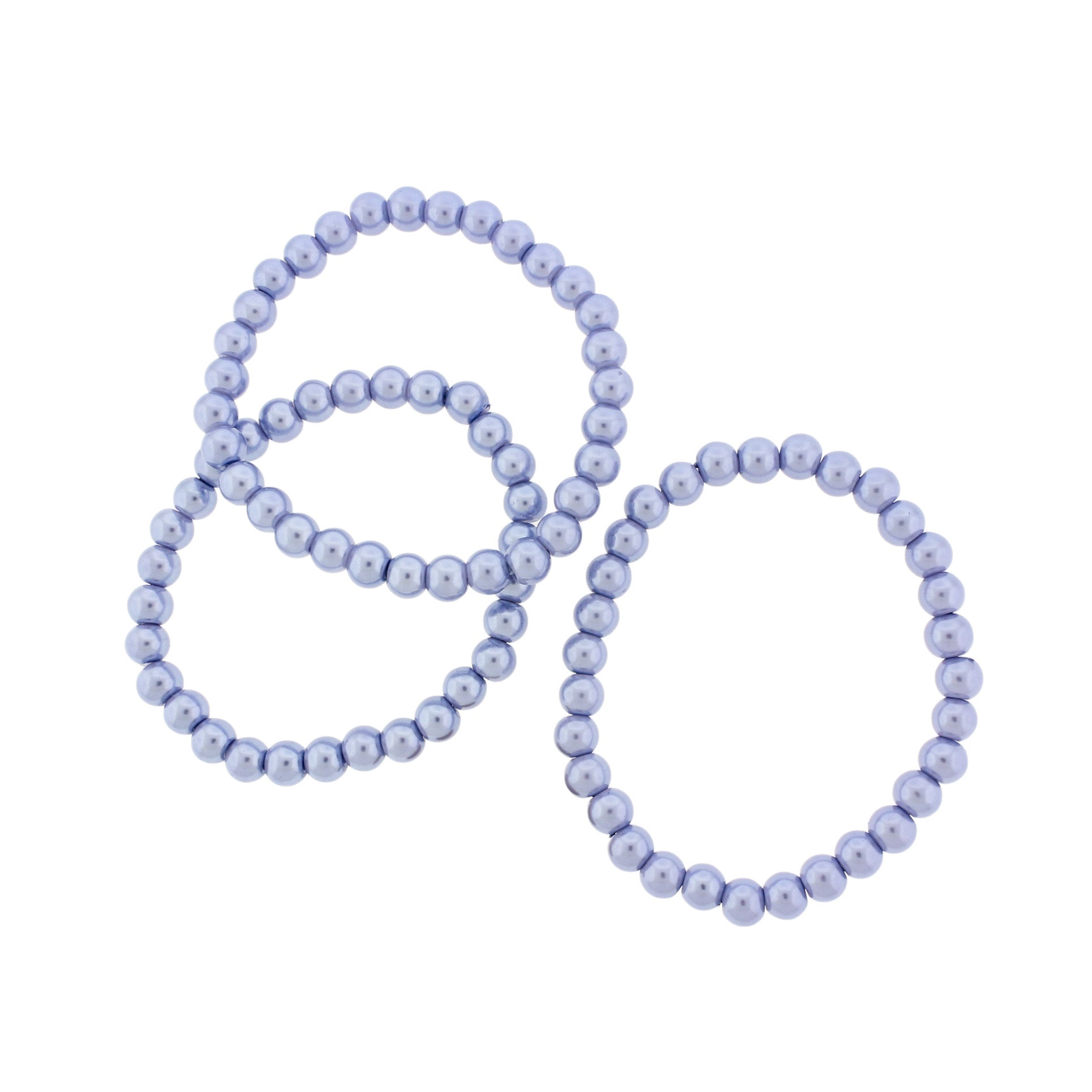 Round Glass Bead Bracelet - 6mm/55mm - Choose Your Color!