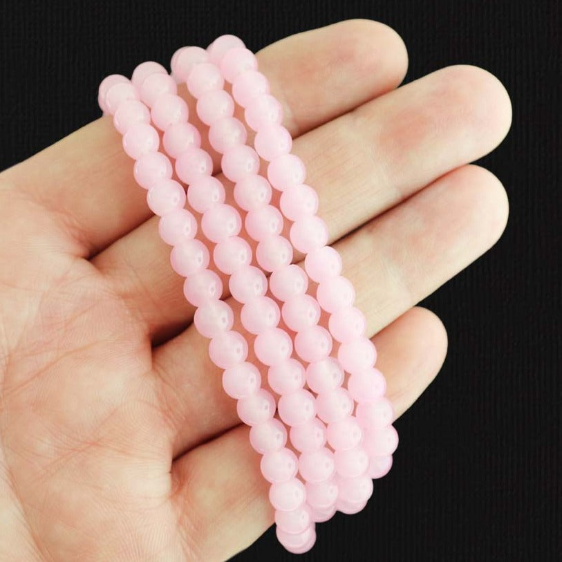 Round Imitation Jade Beads - 6mm - 1 Strand 67 Beads - Choose Your Color!