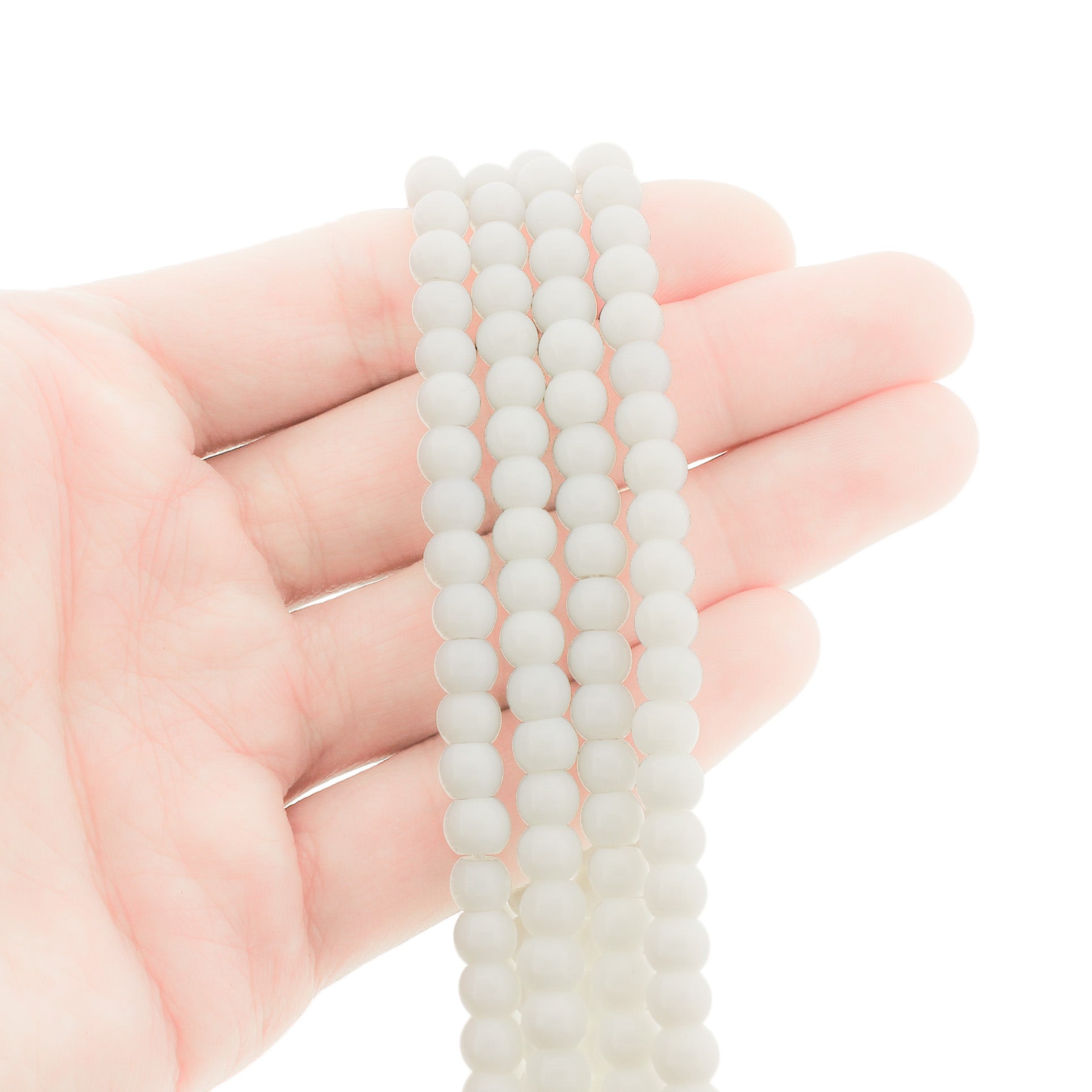Round Imitation Jade Beads - 6mm - 1 Strand 67 Beads - Choose Your Color!
