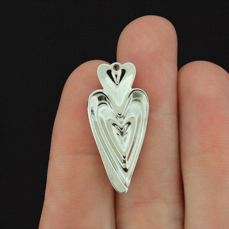 Heart Plated Copper Charm - Choose Your Tone