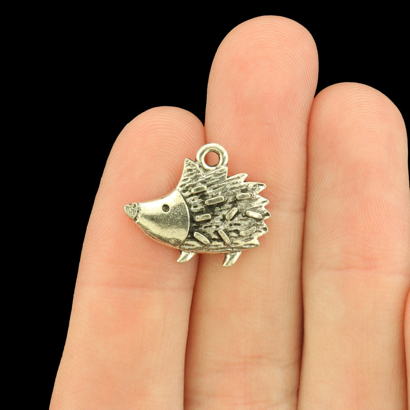 Sterling silver hedgehog charm hotsell