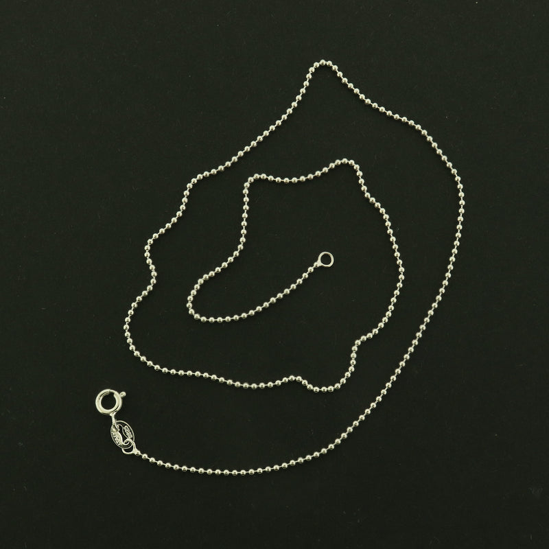 Sterling Silver Ball Chain Necklace - 1.2mm Thick - Choose Your Size!