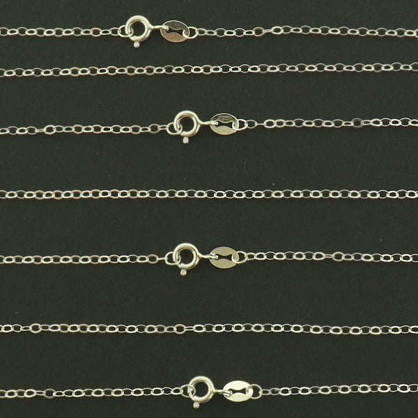 Sterling Silver Cable Chain Necklace - 1.8mm Thick - Choose Your Size!
