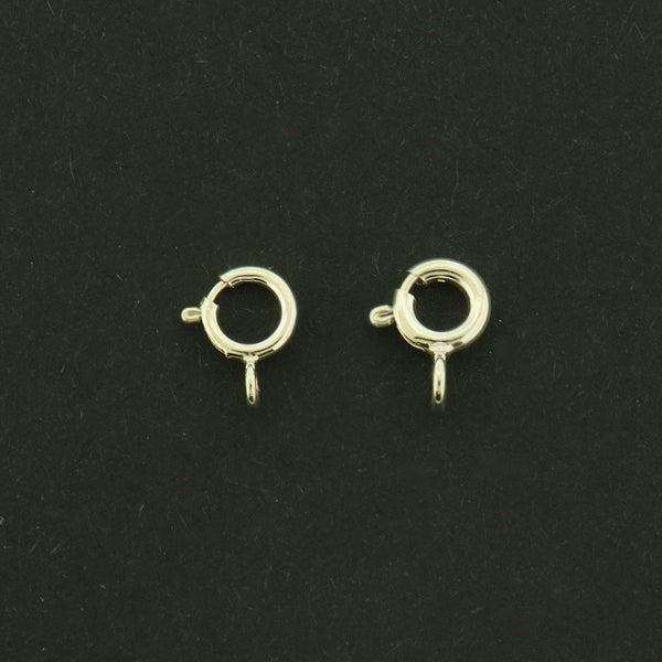 4 Spring Clasps Sterling Silver - Choose Your Thickness!