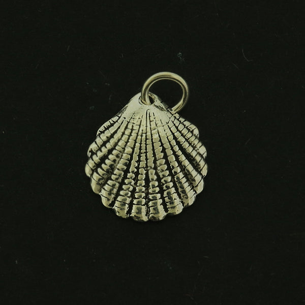Shell Sterling Silver Charm - Beach Pendant - ST300