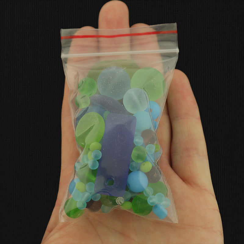 LIQUIDATION Sea Glass Assorted Grab Bag - Less Than Wholesale Cost 90% Off - GRAB023