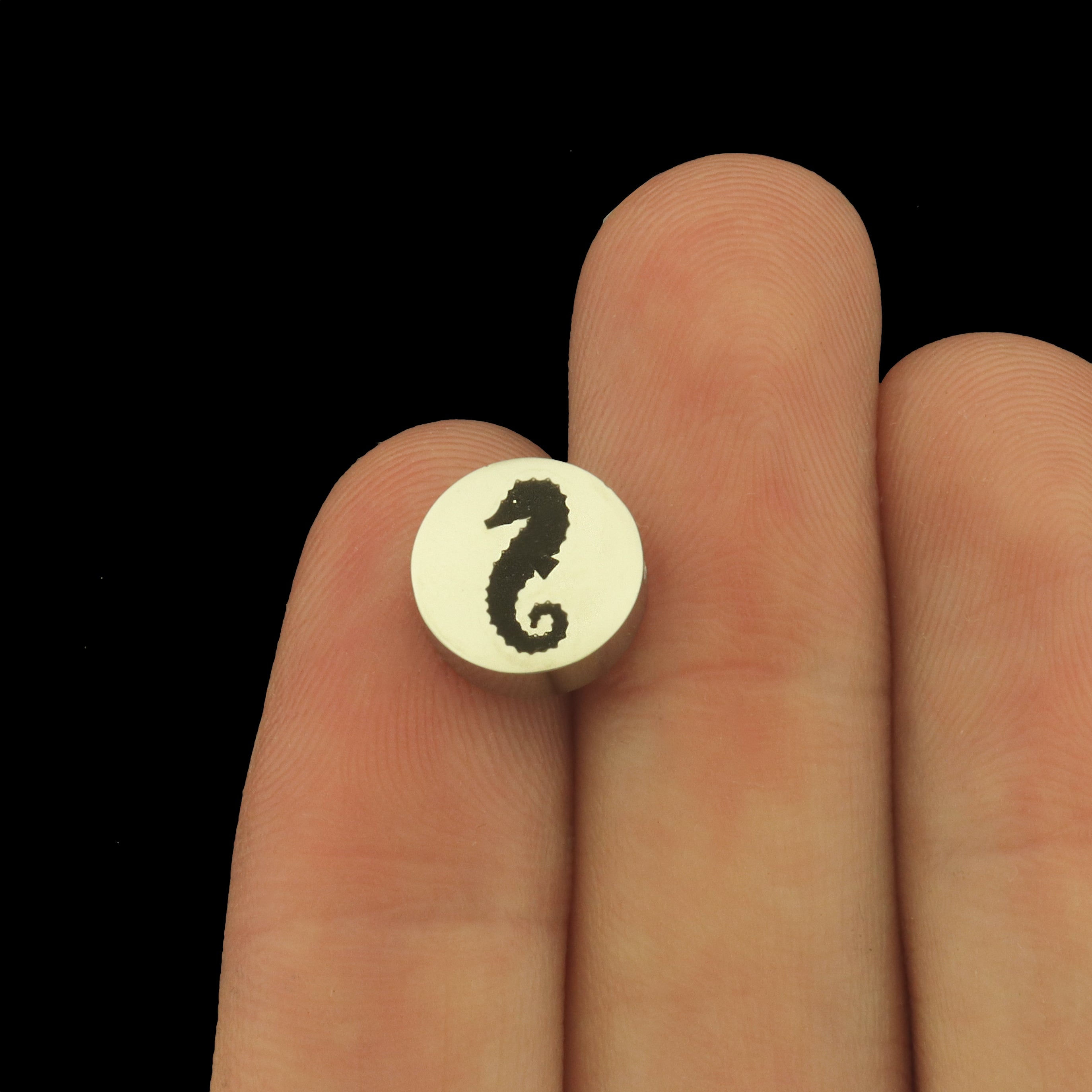 Seahorse Stainless Steel Beads - Marine Bead - Choose Your Size - BFS034S-8322