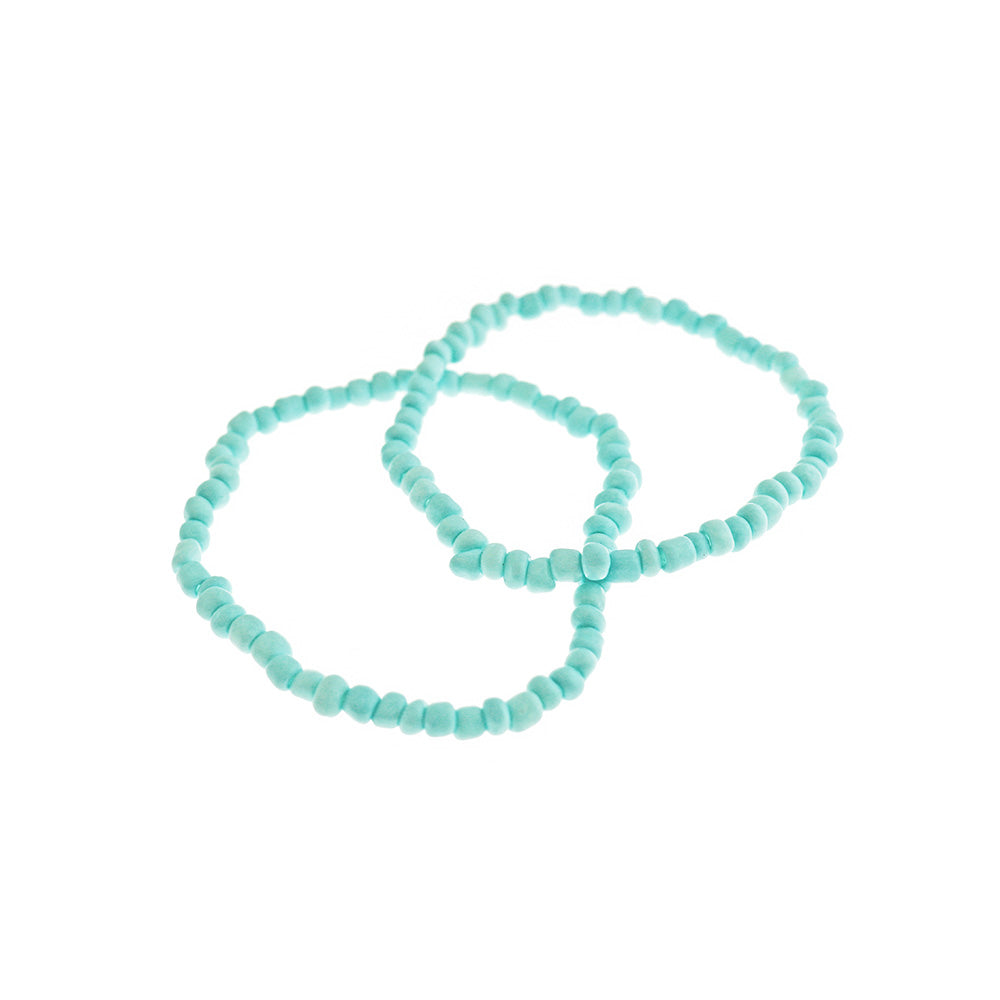 Seed Glass Bead Bracelet - 65mm - Choose from 20+ Colors! - 1 Bracelet