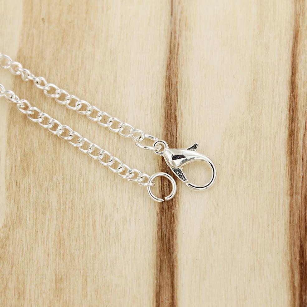 Silver Tone Curb Chain Necklaces - 3mm - Choose Your Length & Quantity!