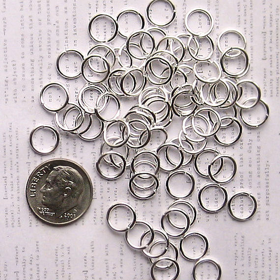 200 Silver Tone Jump Rings - Choose Your Size!