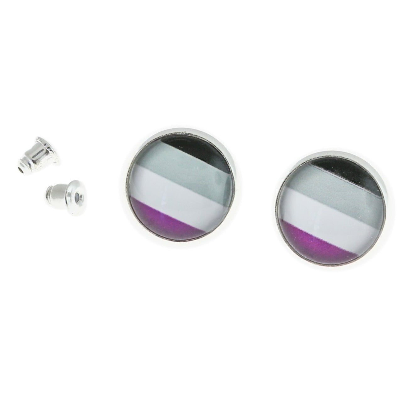 Stainless Steel Earrings - Pride Studs - 15mm - 1 Pair - Choose Your Pattern!