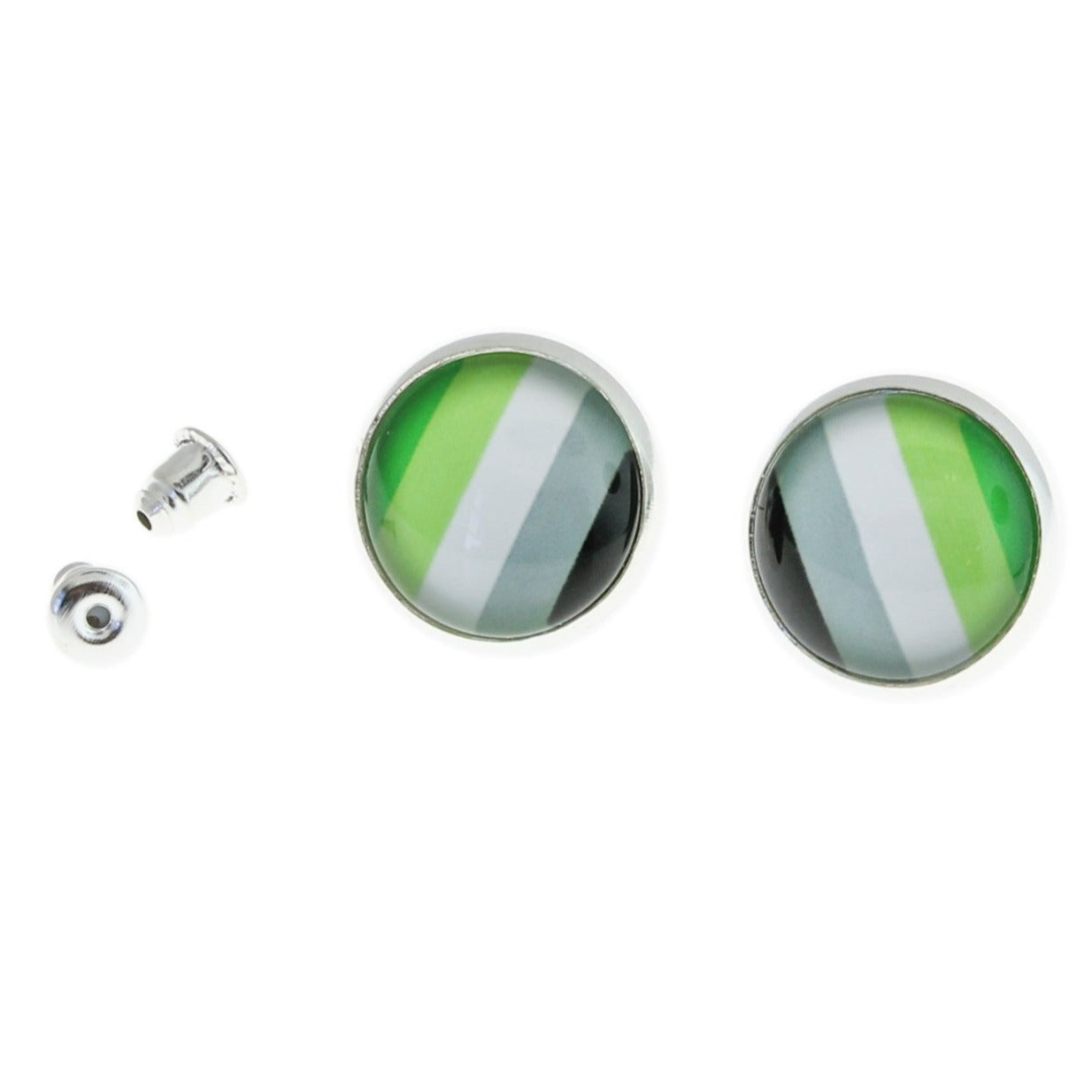 Stainless Steel Earrings - Pride Studs - 15mm - 1 Pair - Choose Your Pattern!