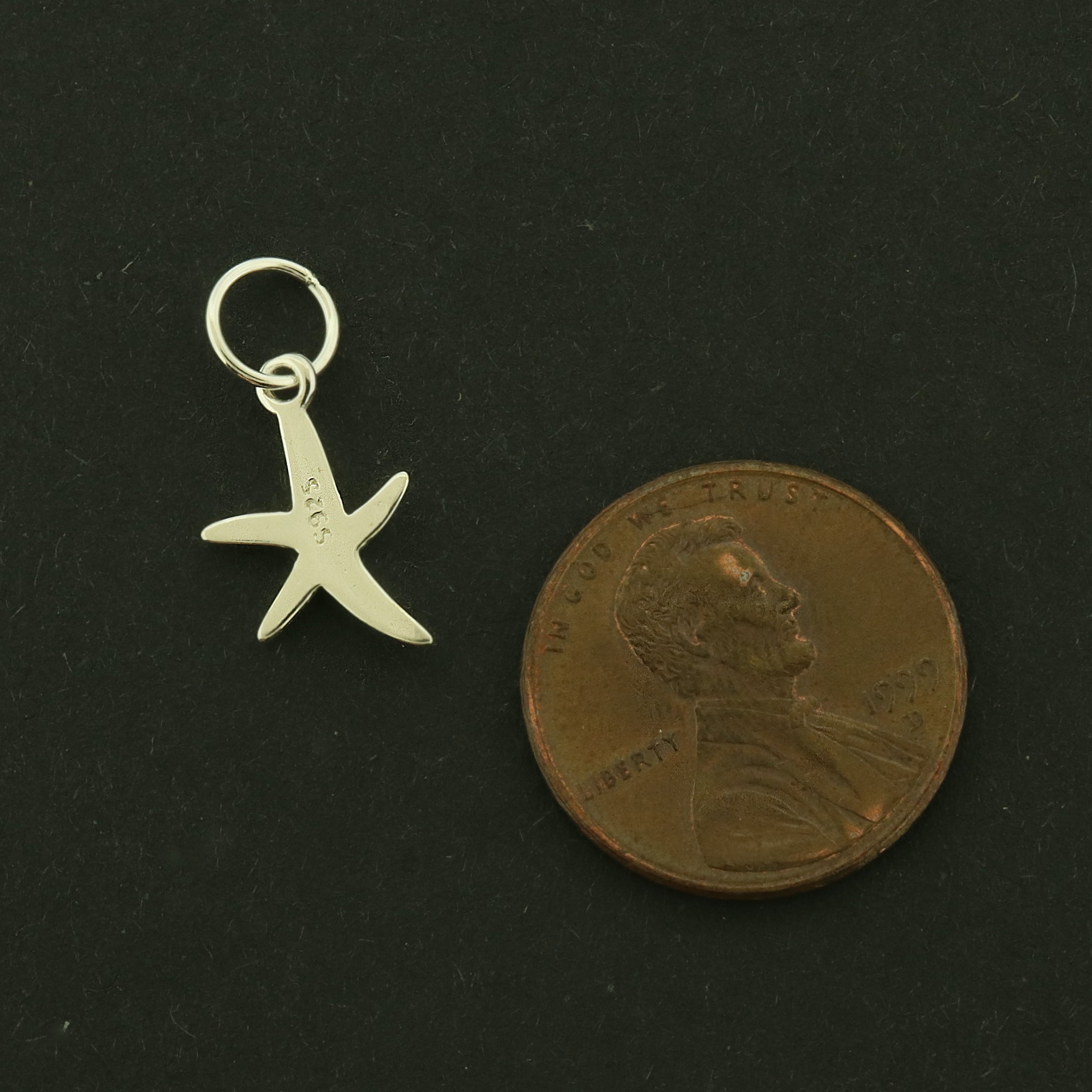 Starfish Sterling Silver Charm - Ocean Pendant - ST142