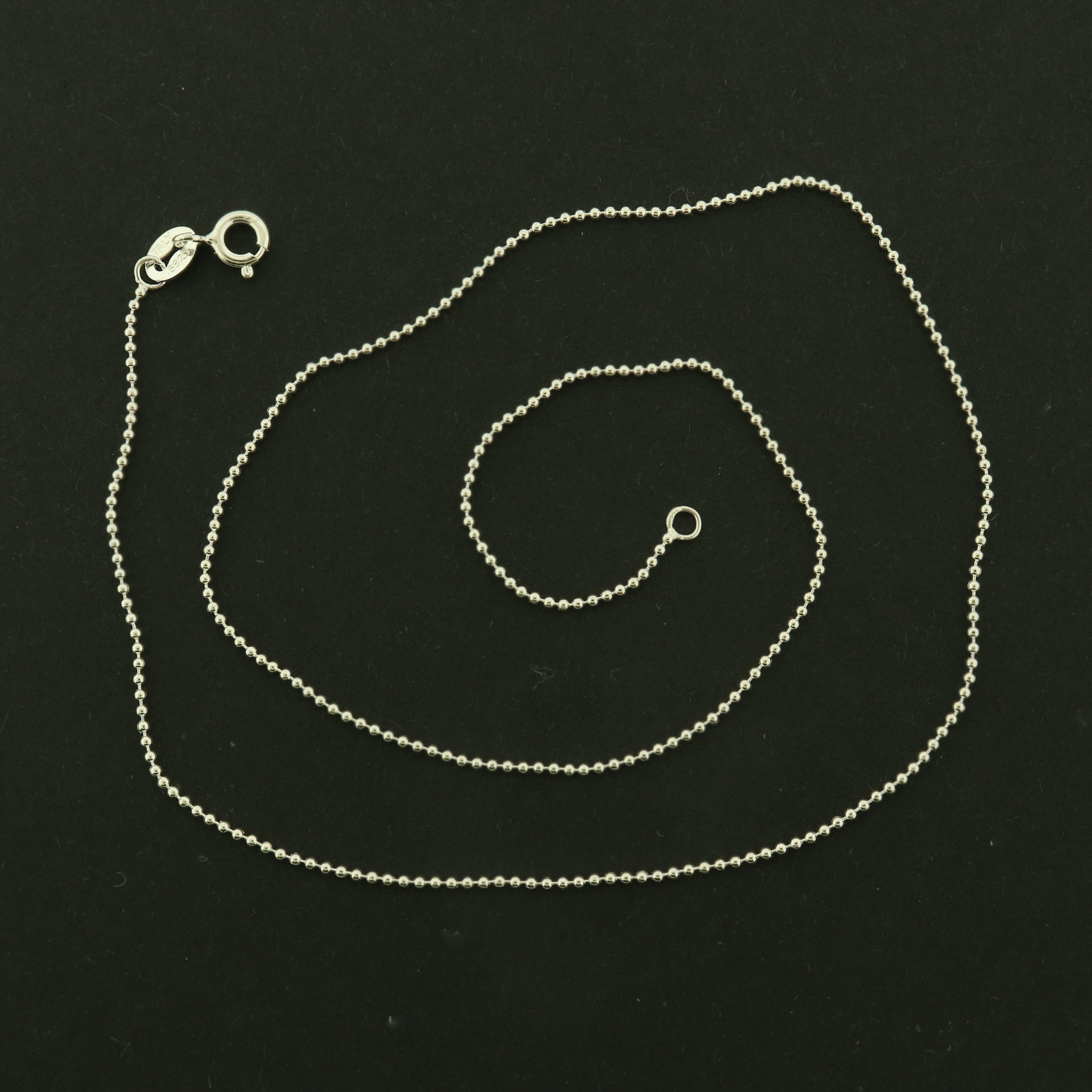 Sterling Silver Ball Chain Necklace - 1.0mm Thick - Choose Your Size!