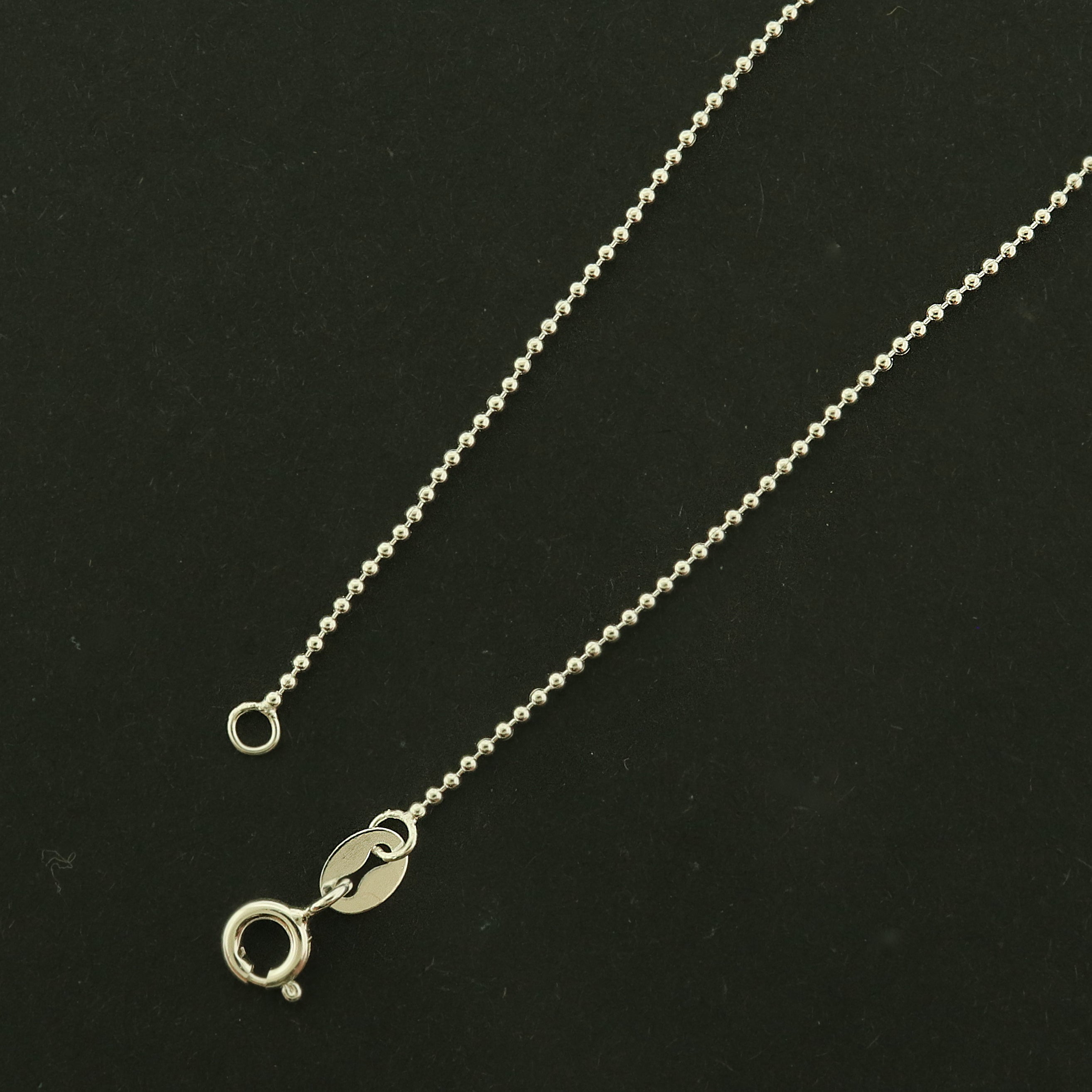 Sterling Silver Ball Chain Necklace - 1.0mm Thick - Choose Your Size!