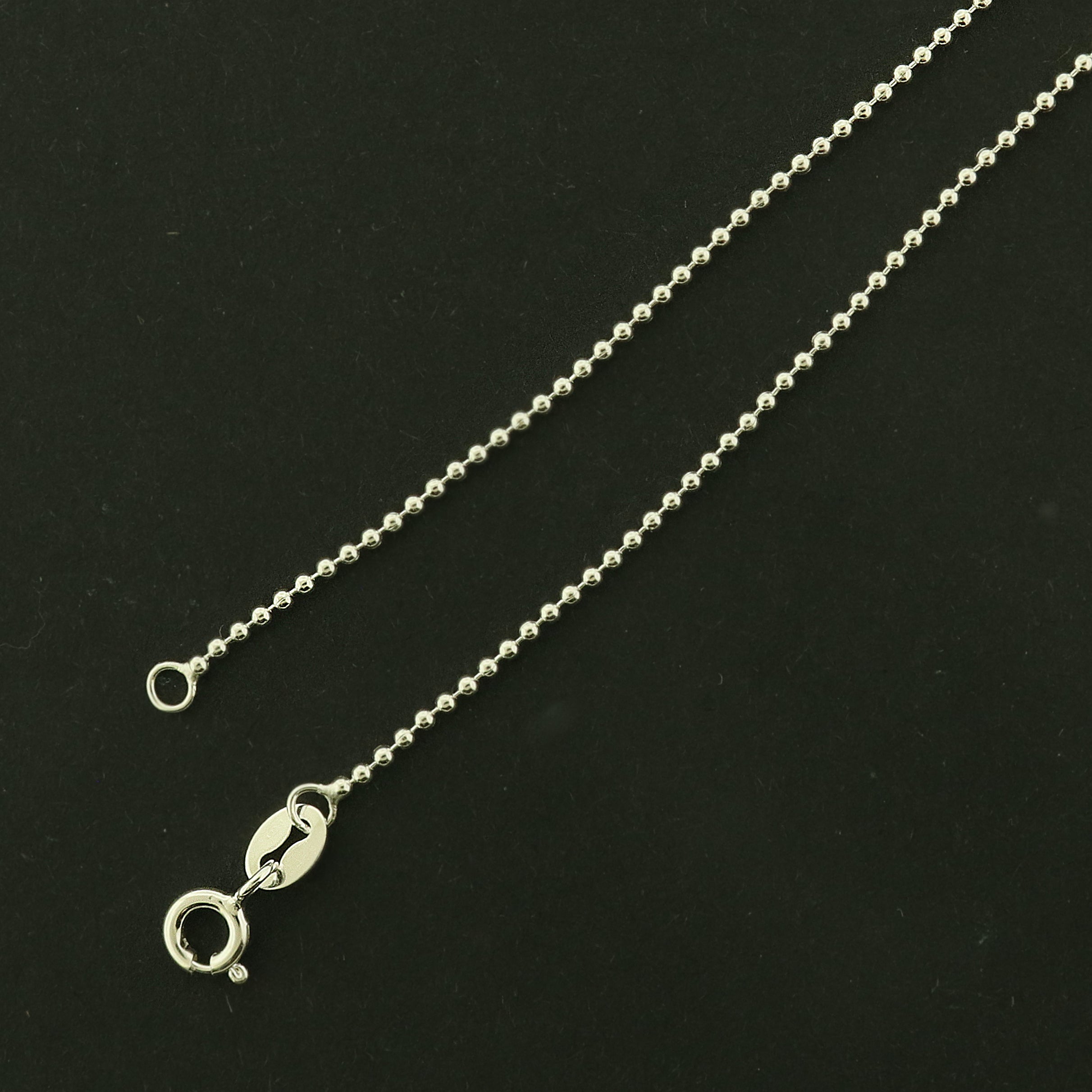 Sterling Silver Ball Chain Necklace - 1.2mm Thick - Choose Your Size!
