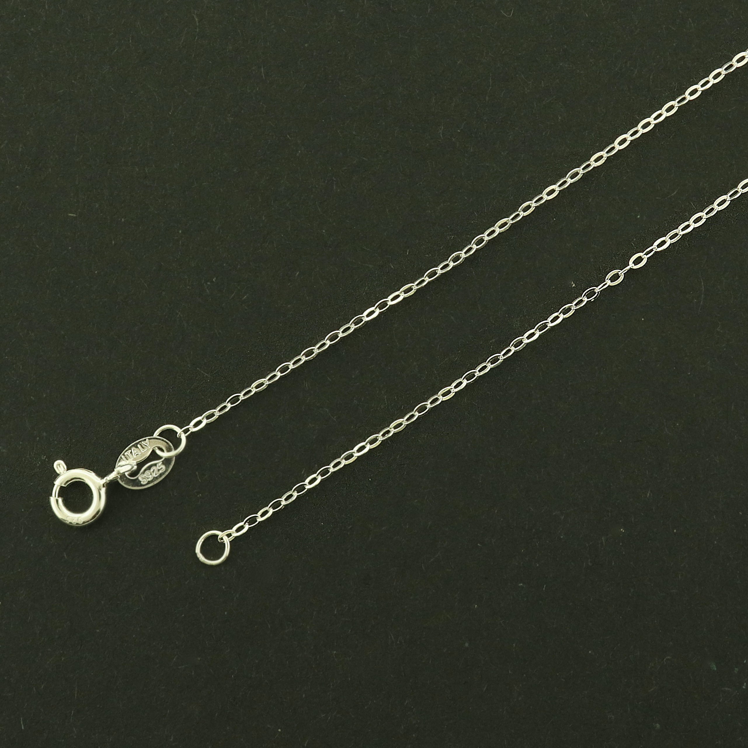 Sterling Silver Cable Chain Necklace - 1.2mm Thick - Choose Your Size!
