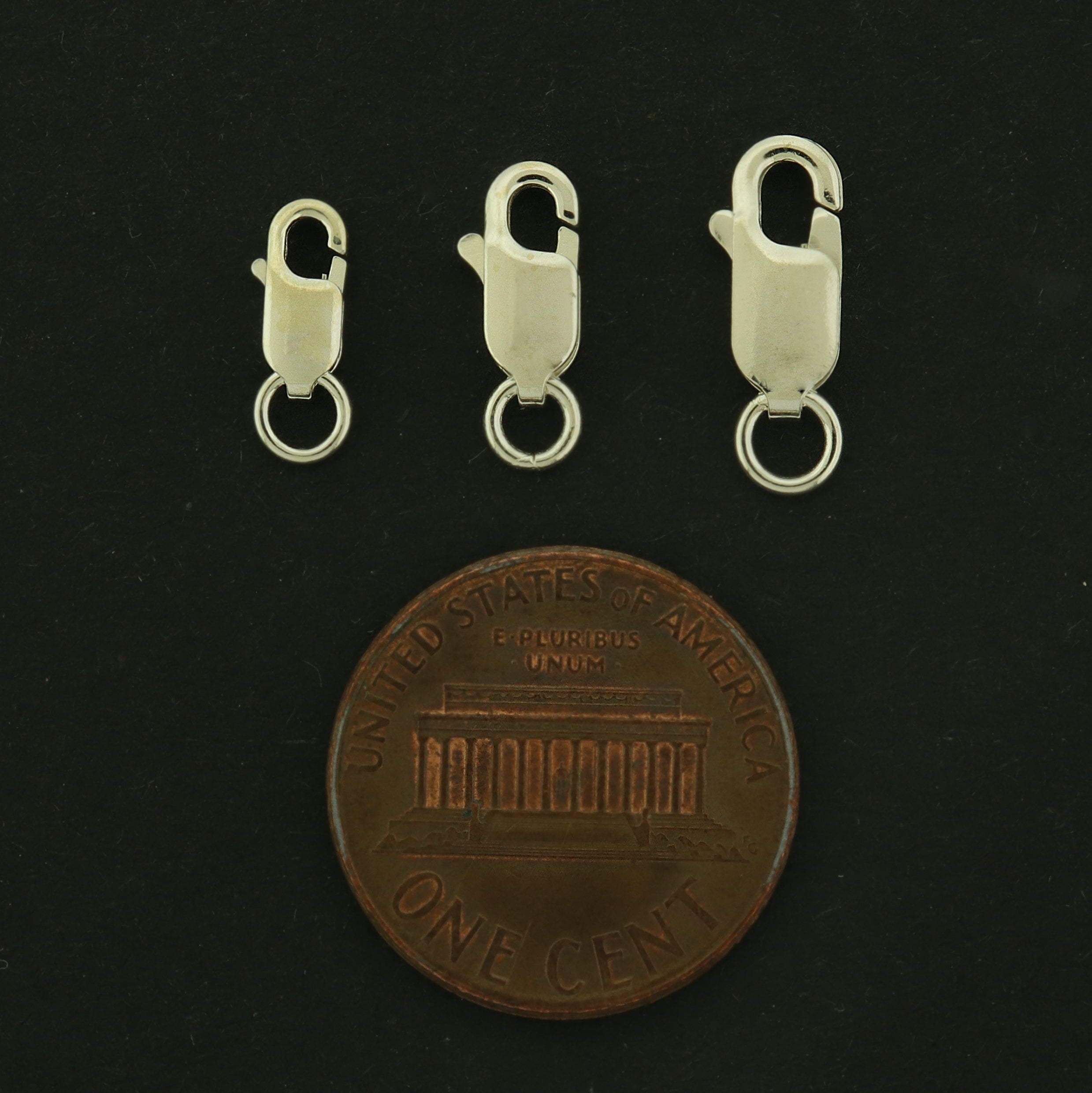 Sterling Silver Lobster Clasp  - 2 Clasps - Choose Your Size!