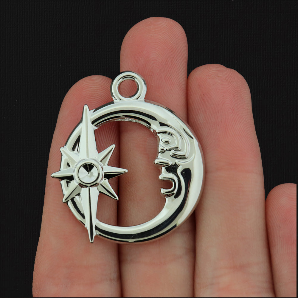 Sun and Moon Plated Copper Connector Charm - Choose Your Tone