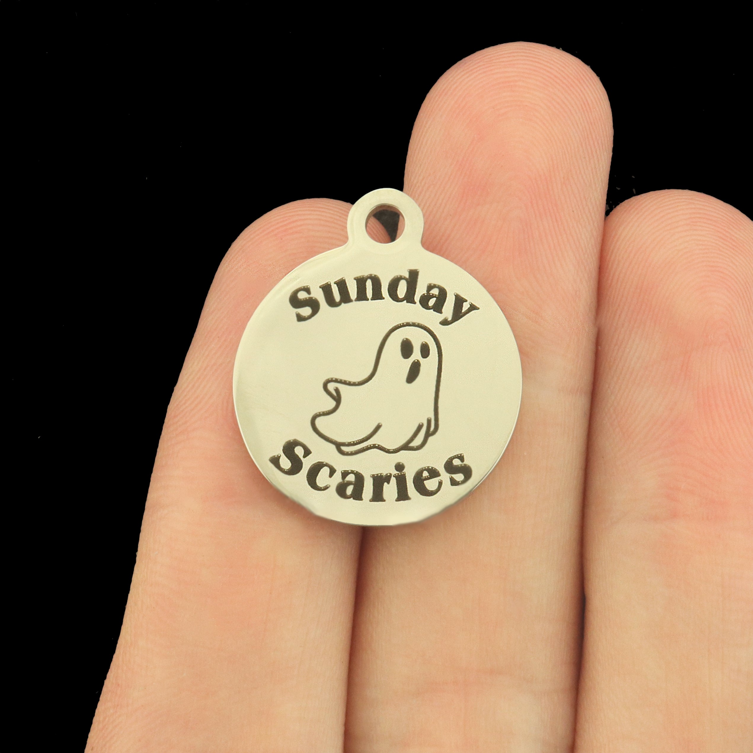 Sunday Scaries Halloween Stainless Steel Charms - BFS001-8354