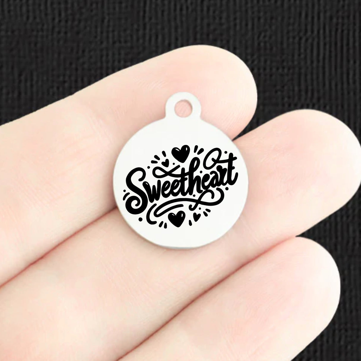 Sweetheart Stainless Steel Charms - BFS001-8403