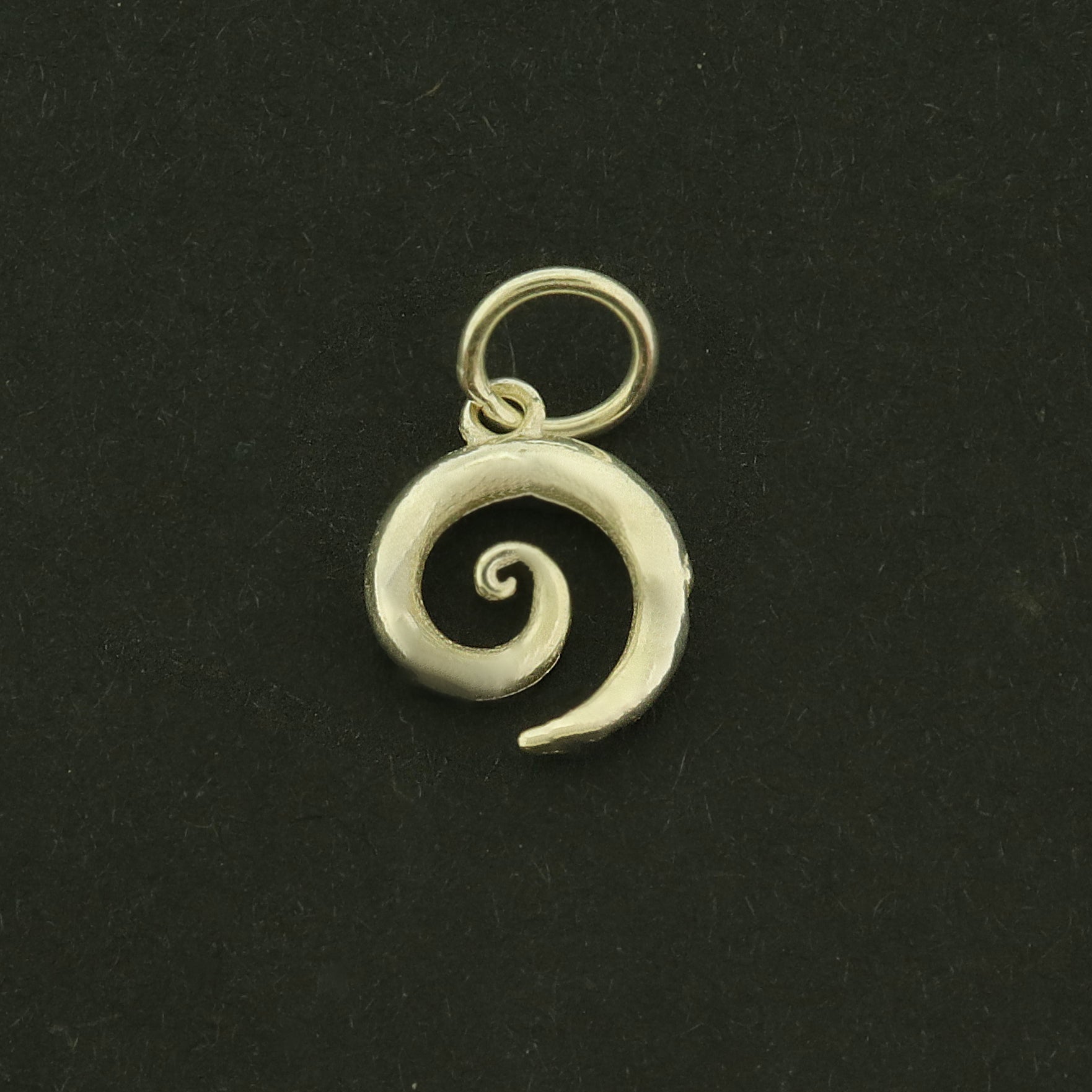 Swirl Sterling Silver Charm Spiral Pattern - ST015