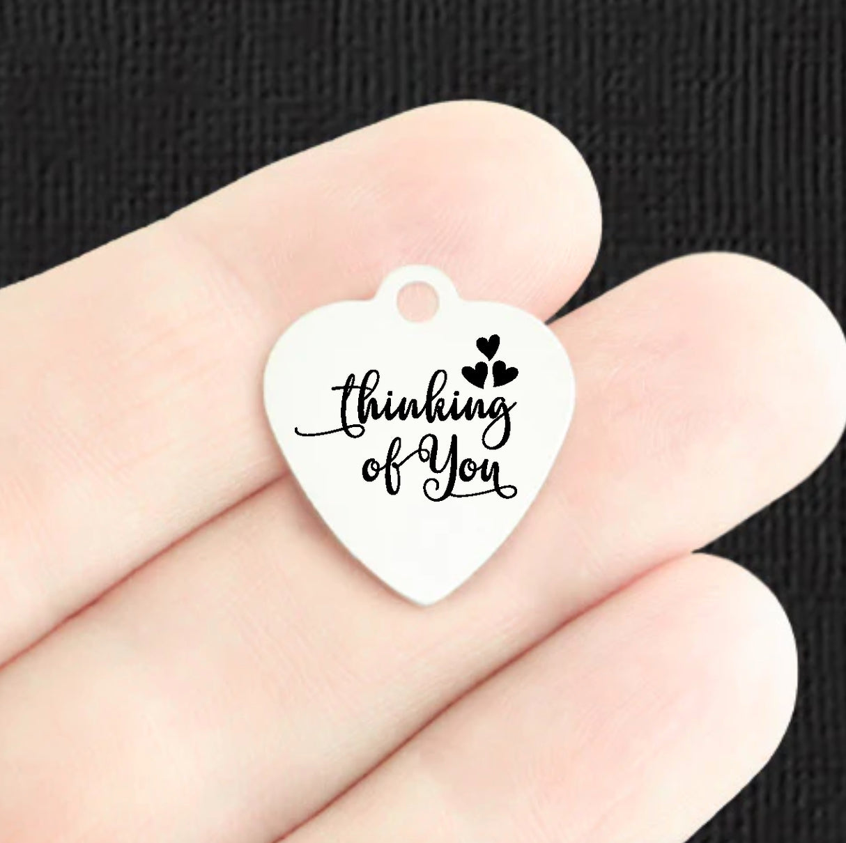 Thinking of You Stainless Steel Charms - BFS011-8399