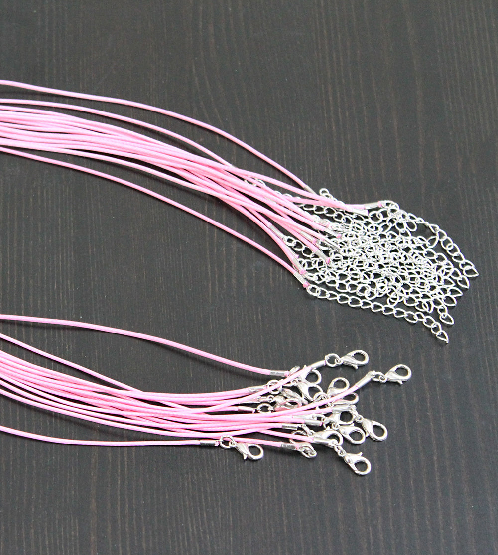 Wax Cord Necklace - 18" Plus Extender - 2mm - Choose Your Color!