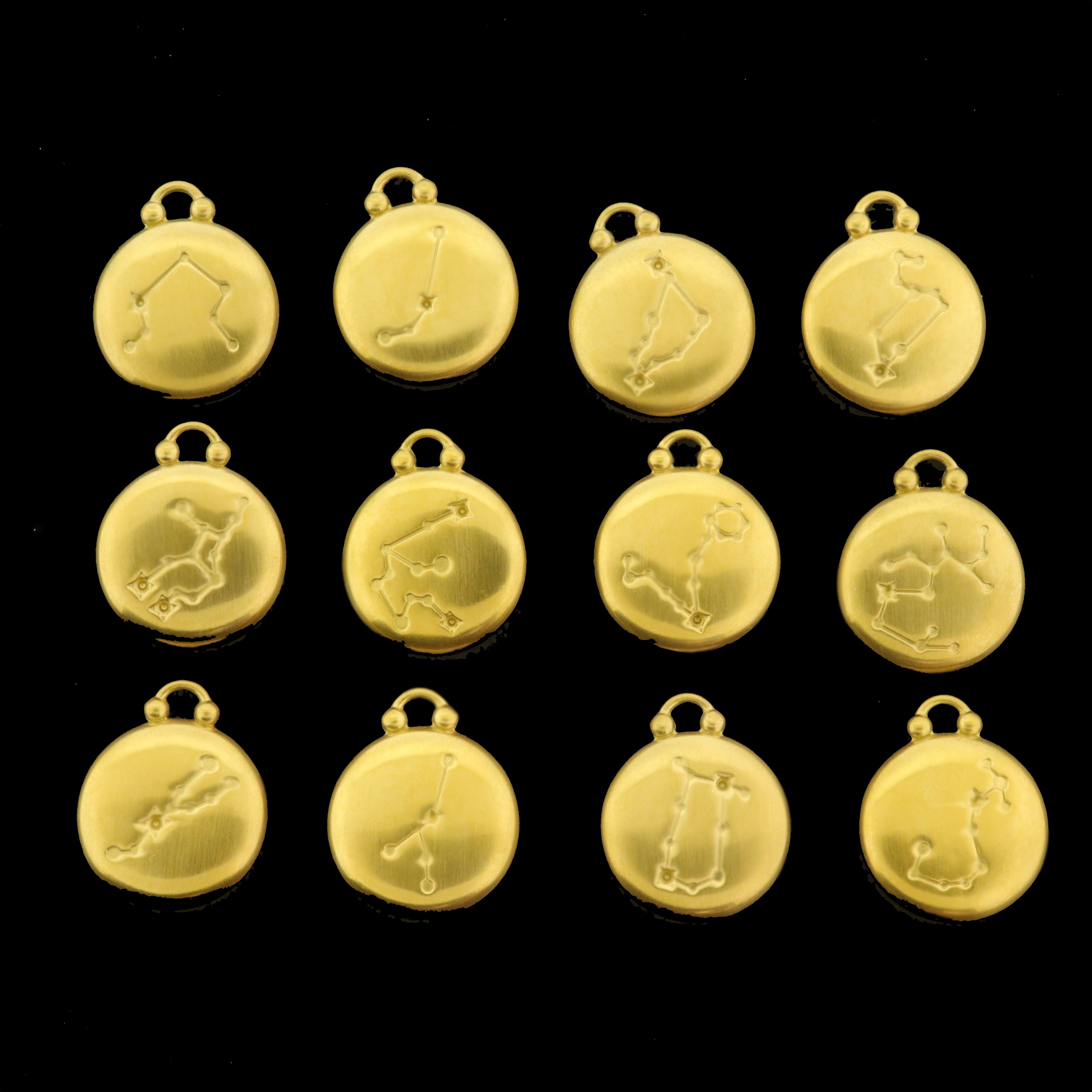 Zodiac Symbol Stainless Steel Charms - Choose Your Tone & Sign!