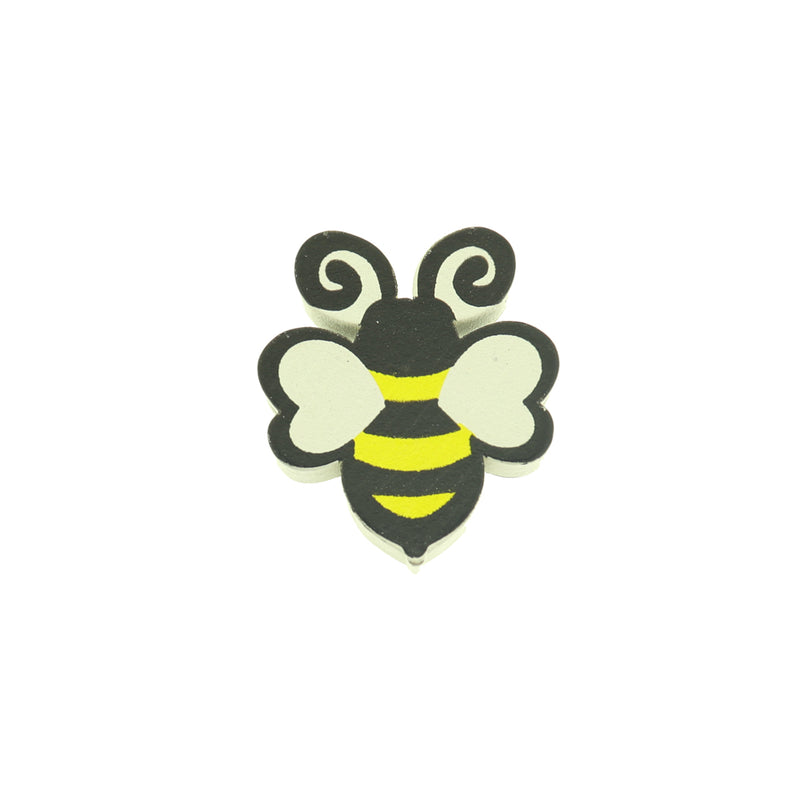 Spacer Wooden Beads 29.5mm x 26mm - Honey Bee - 5 Beads - BD196