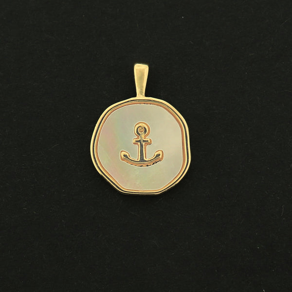 18k Anchor Charm - Nautical Pendant - 18k Gold Plated - GLD458
