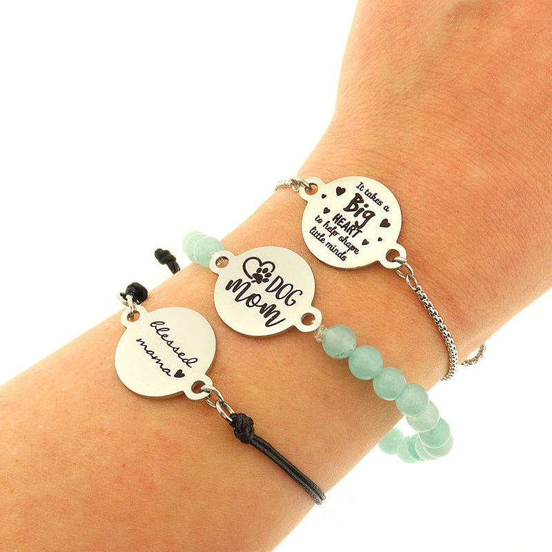 You're Braver than you believe, stronger than you seem... Stainless Steel Charms - BFS027-2168