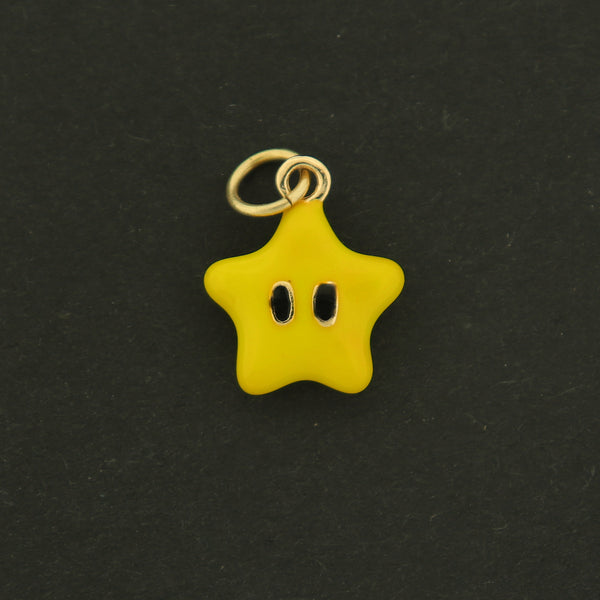 18k Yellow Star Charm - Celestial Pendant - 18k Gold Plated - GLD667