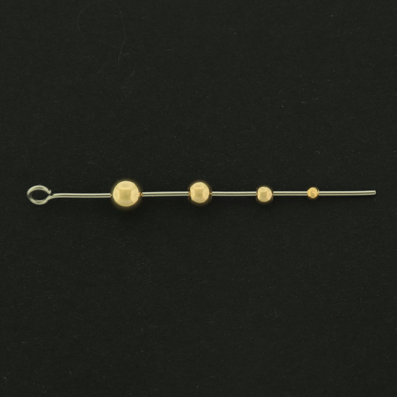14k Spacer Beads - 100 Beads - 14k Gold Plated