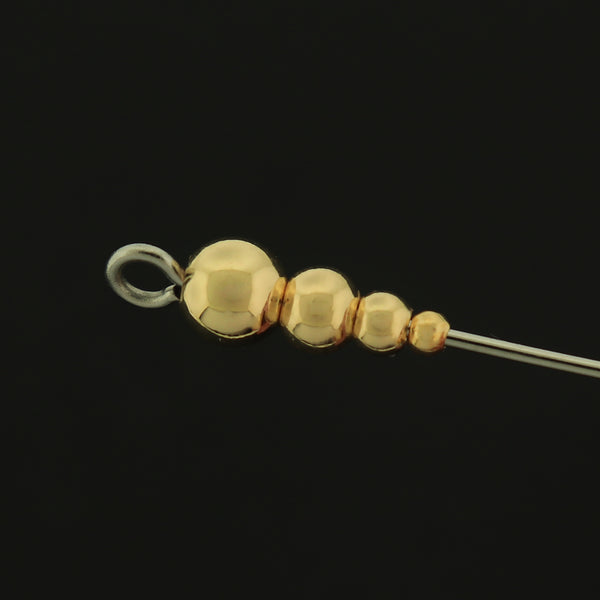 14k Spacer Beads - 100 Beads - 14k Gold Plated
