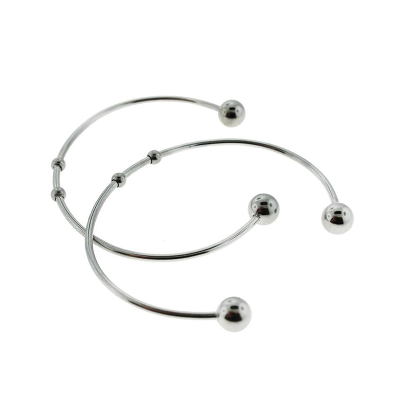 Rose Gold Stainless Steel Cuff Bangle 7" - Choose Your Color & Quantity!