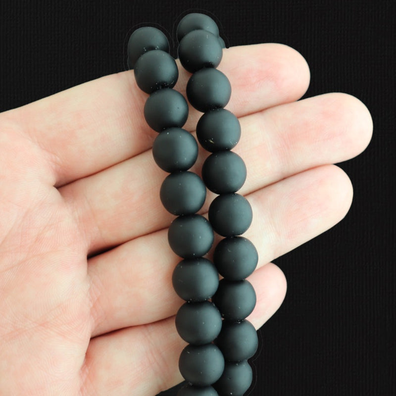 Round Cultured Sea Glass Beads - 10mm - 1 Strand 19 Beads - Choose Your Color!